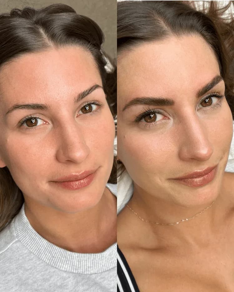 Combo Brows transformation before and after